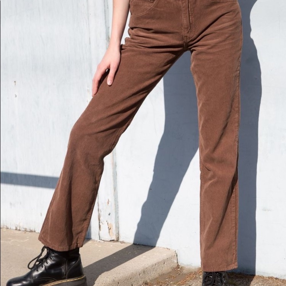 J crew favorite fit brown corduroy bootcut…
